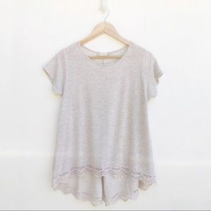 Altar’d State Crocheted High-Low Top